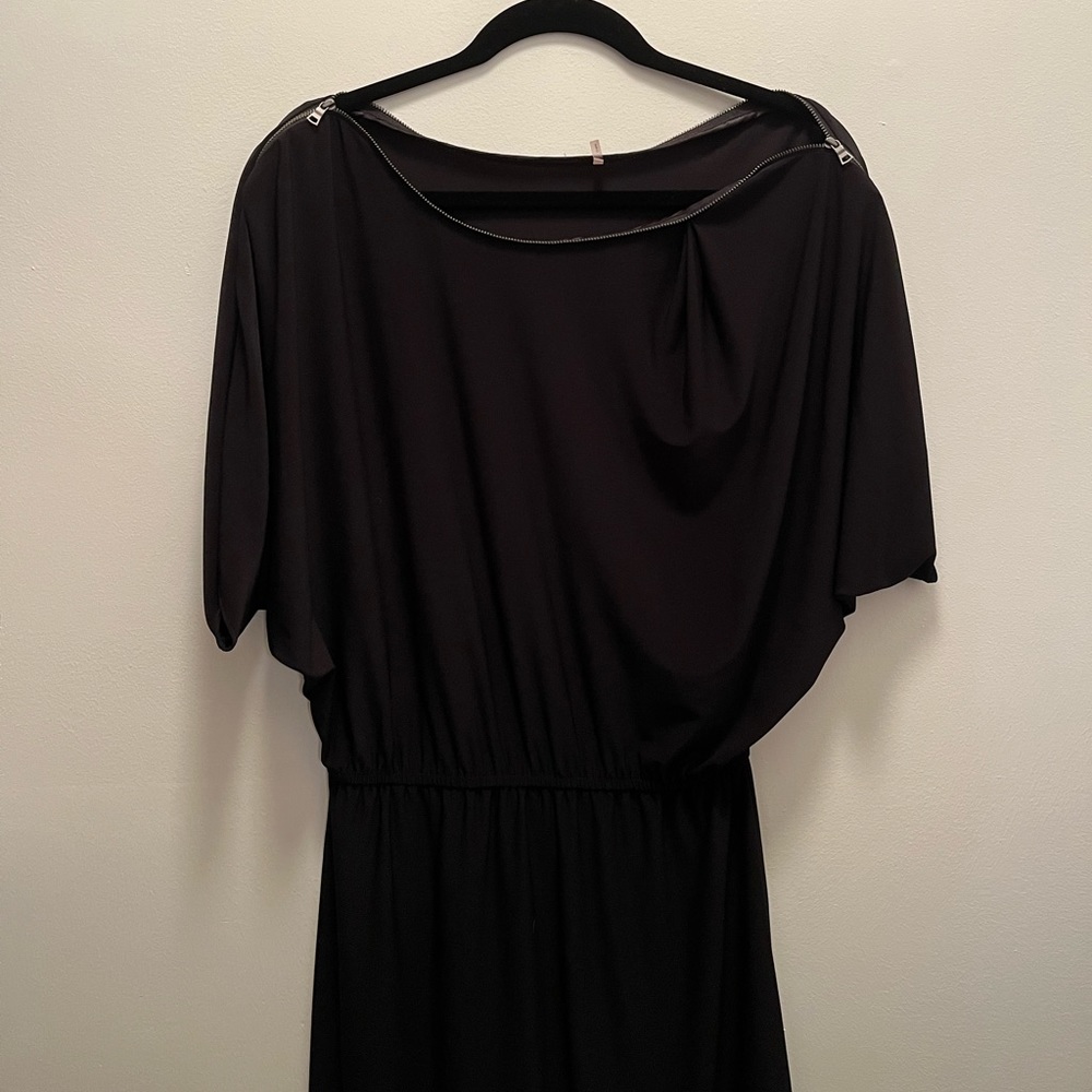 zipper necked dress